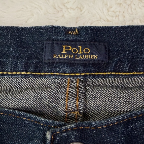 POLO Ralph Lauren Men Dark Wash Straight Fit Jeans US36 Western Preppy Classic - Picture 12 of 12
